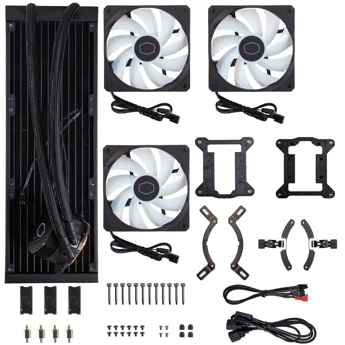 Cooler Master MasterLiquid 360L Core 360mm AIO Liquid Cooler ARGB Sync Gen S Coldplate Pump For Intel & AMD CPU - Black