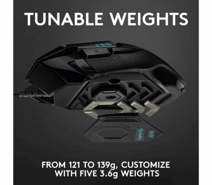 Logitech G502 HERO High Performance 16K DPI Gaming Mouse