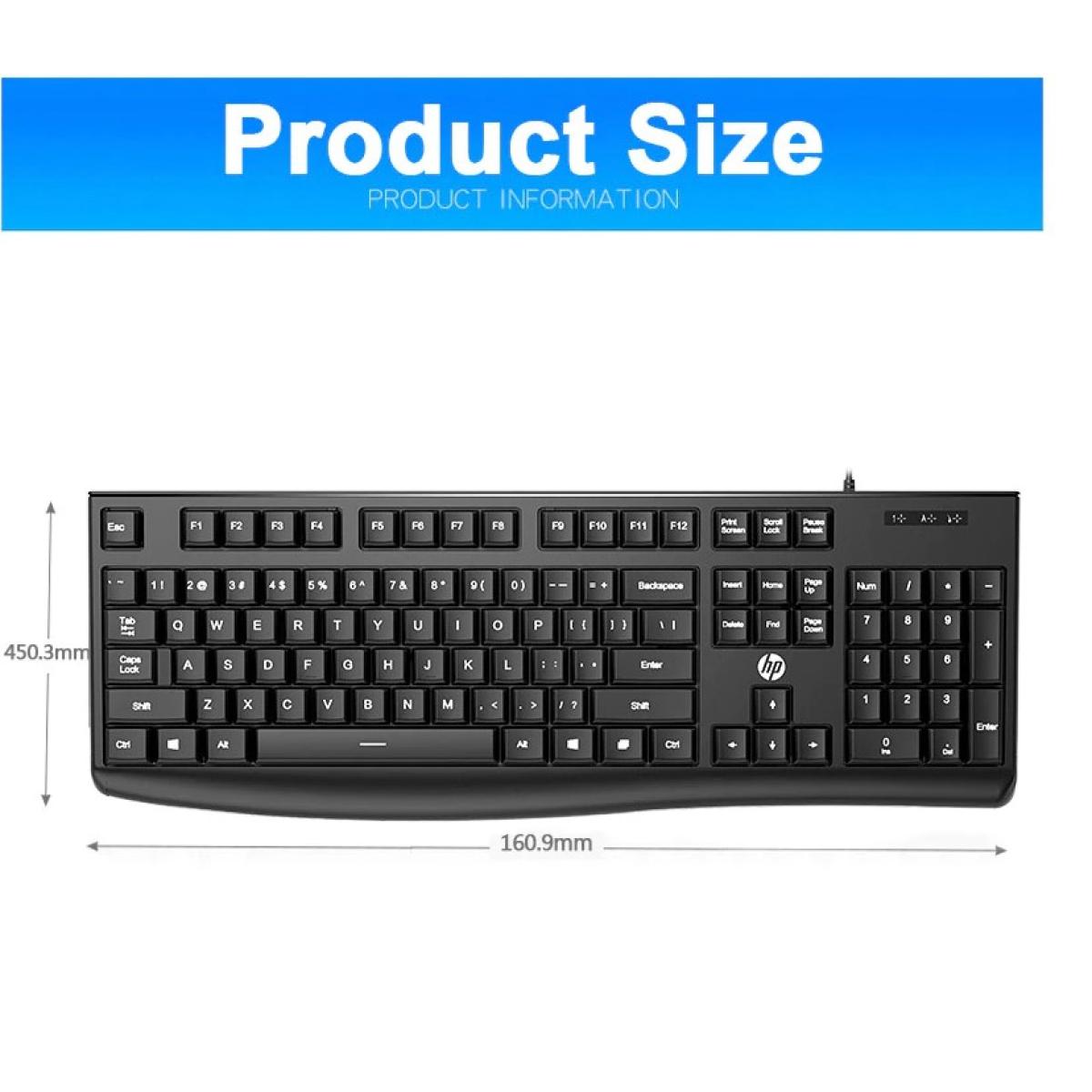 HP K200 WIRED USB Full Size Keyboard - Black