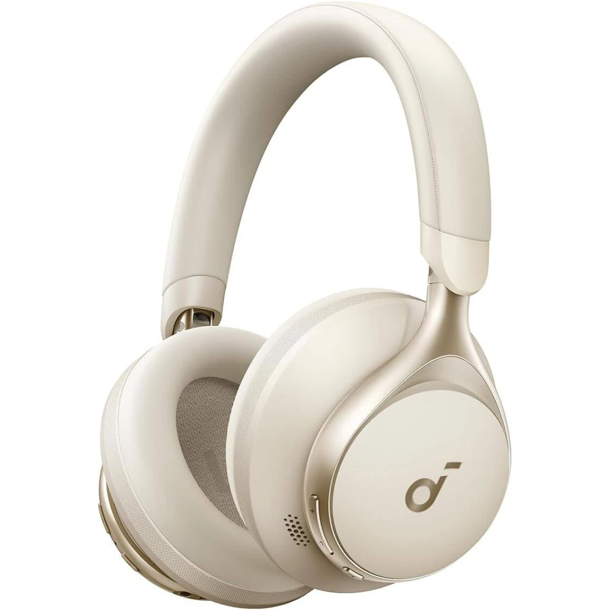 Anker Soundcore Space One, Active Noise Cancelling Headphones, 2X Stronger Voice Reduction, 40H ANC Playtime, App Control, LDAC Hi-Res Wireless Audio, Comfortable Fit, Clear Calls, Bluetooth 5.3 -White