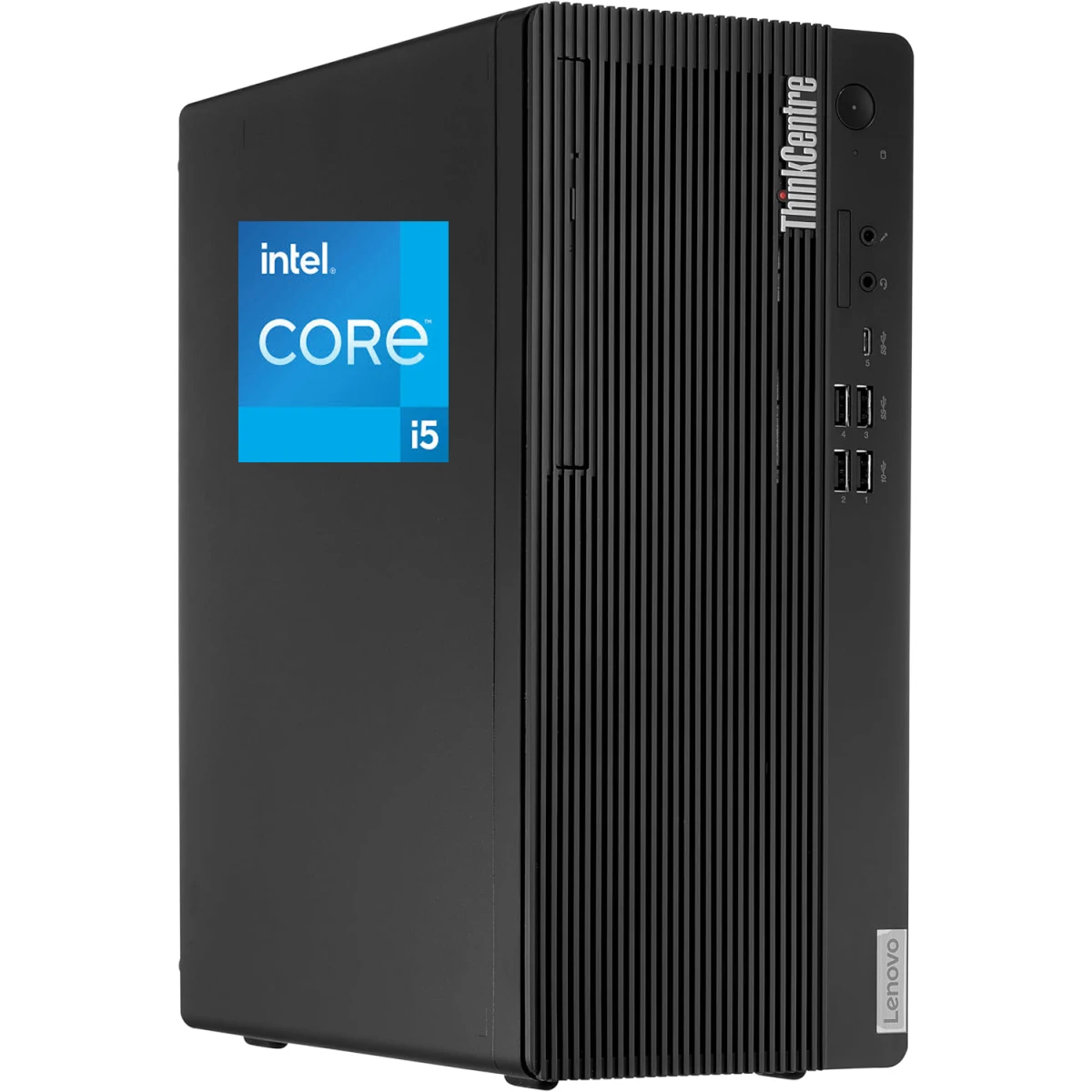 Lenovo NEW ThinkCentre M70t Gen 5 (2024) Enterprise-Grade Desktop PC Tower 13GEN Intel Core i5 10-Cores w/ Wireless & Bluetooth - Black