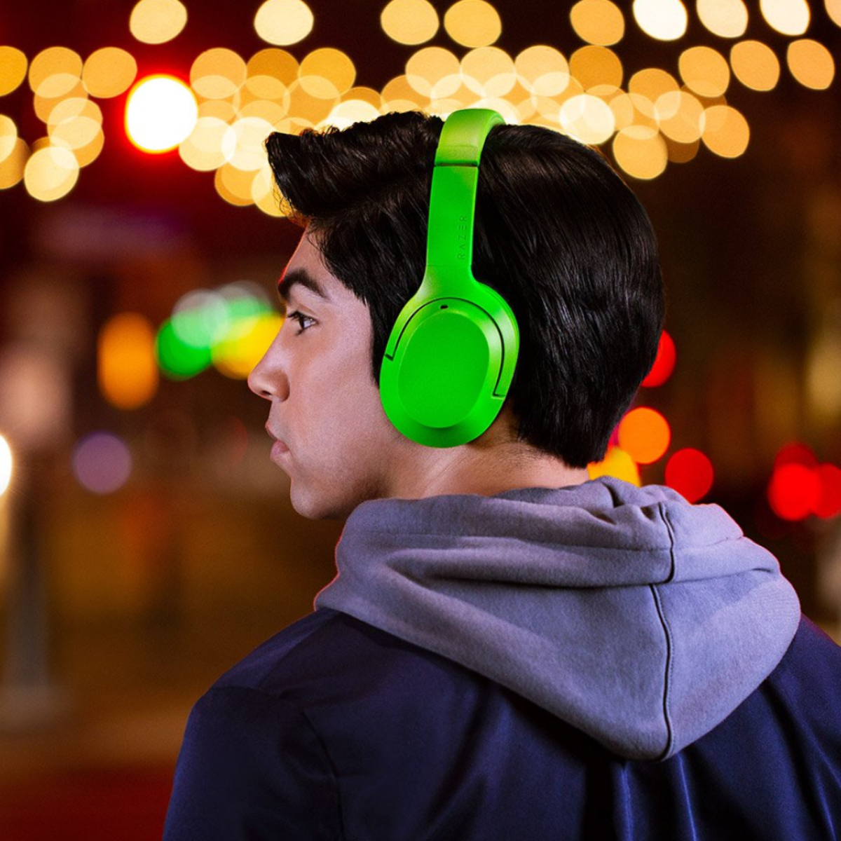 Razer Opus X Mercury Active Noise Cancellation Gaming Wireless Headset Green color