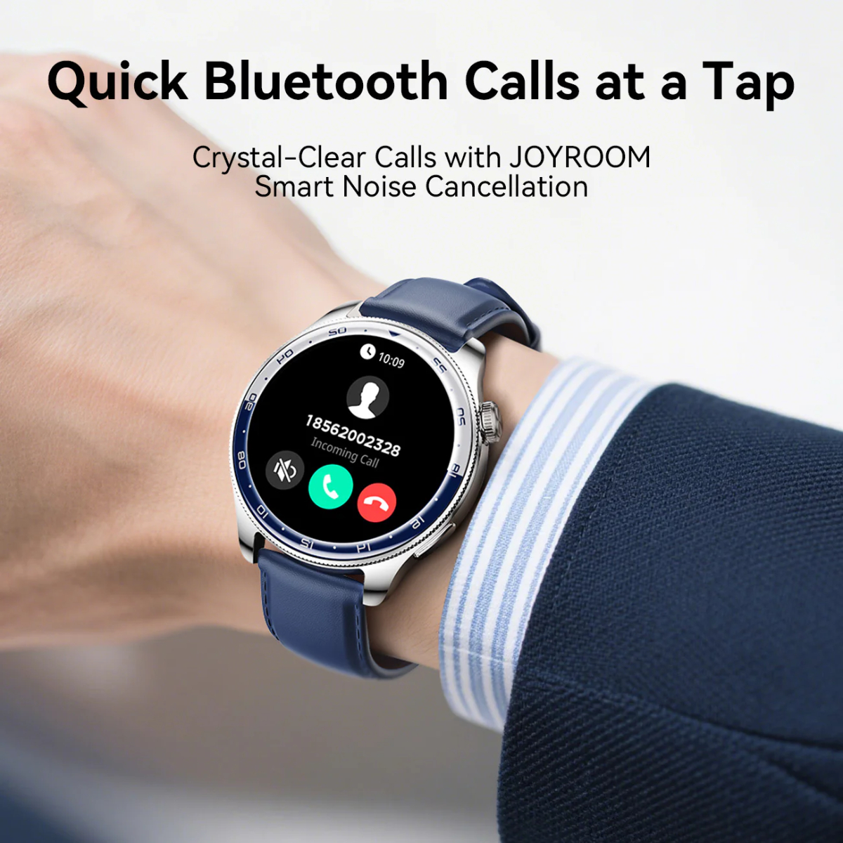 JOYROOM JR-FC3 Bluetooth-Compatible Call Smart Watch 1.43 Inch AMOLED Health Monitoring Watch