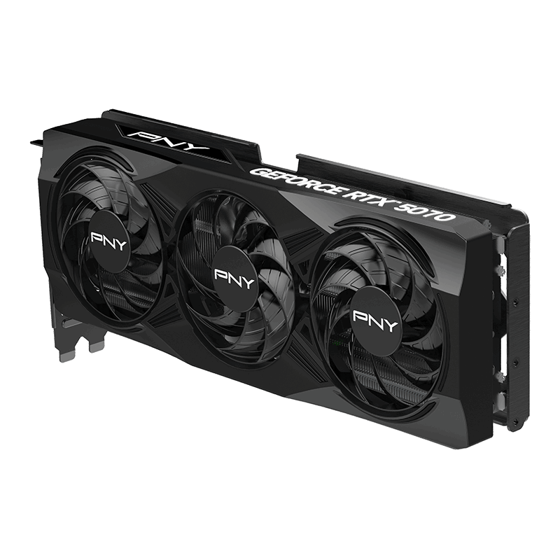PNY NVIDIA GeForce RTX™ 5070 OC Triple Fan, Graphics Card (12GB GDDR7, 192-bit, SFF-Ready, PCIe® 5.0, HDMI®/DP 2.1, 2.4-Slot, NVIDIA Blackwell Architecture, DLSS 4