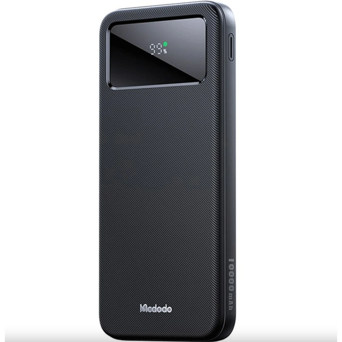 Mcdodo MC-422 22.5W Large LED Display 10000MAH Fast Charging with Build in Type-C + 2 Type A POWER BANK - Black