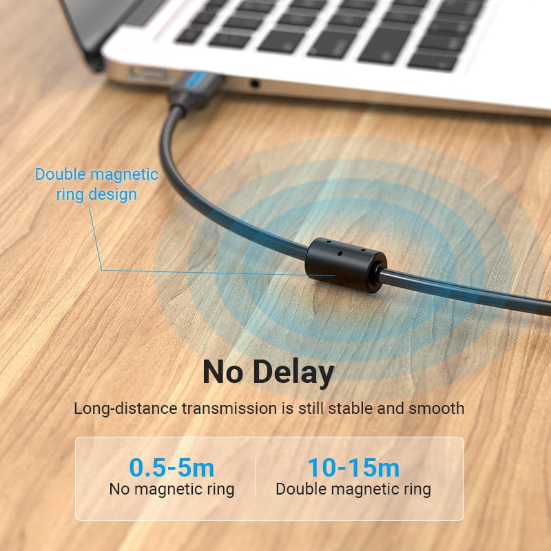Vention USB Printer Cable USB 2.0 Type A Male To B Male Sync Data Scanner Printer Cable USB Printer 5M