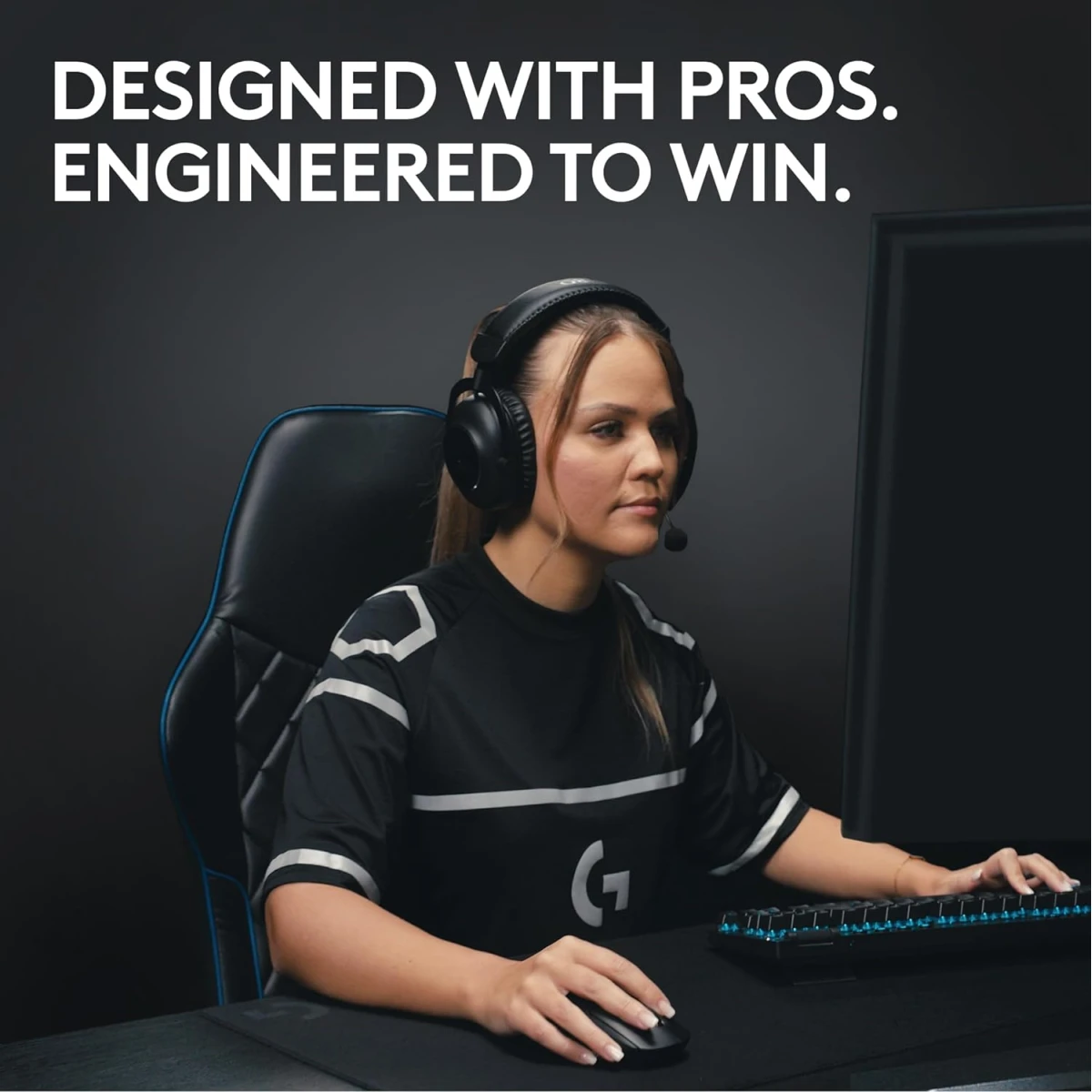 Logitech G PRO X SUPERLIGHT 2 LIGHTSPEED Wireless 4K Polling Lightweight LIGHTFORCE Hybrid Switches HERO 2 Sensor 32,000 DPI USB-C Charging, PC & Mac - Black