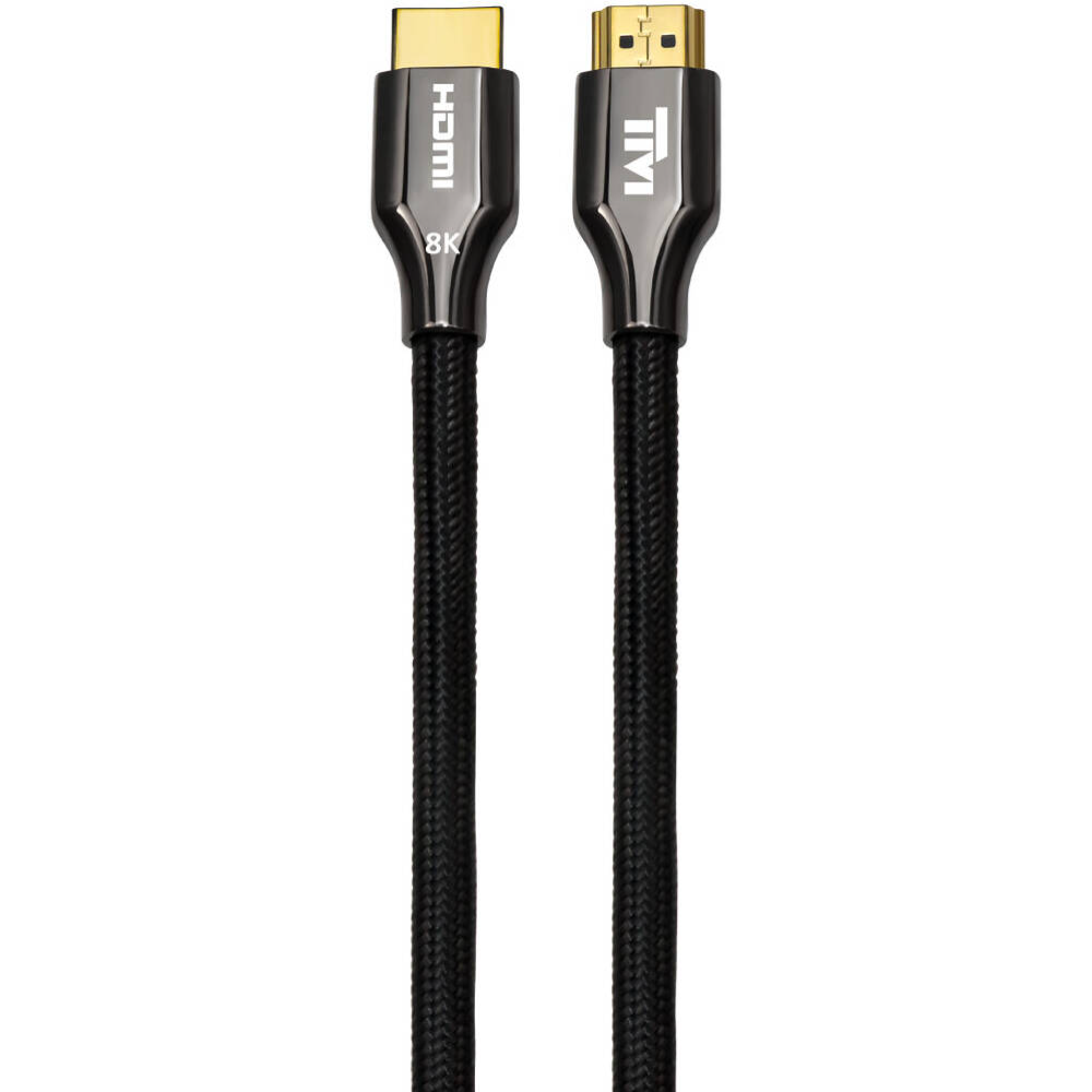 Twisted Minds HDMI 2.1 Cable, 2 Meter, 8K@60Hz, 4K@120Hz, 48Gbps Bandwidth, Male-Male, 24K Gold-Plated Connector, Double-Shielded, Tinned Copper Conductor, eARC, VRR, HDR+, 3D | TM-Z8KHDMI-2M - alternate view