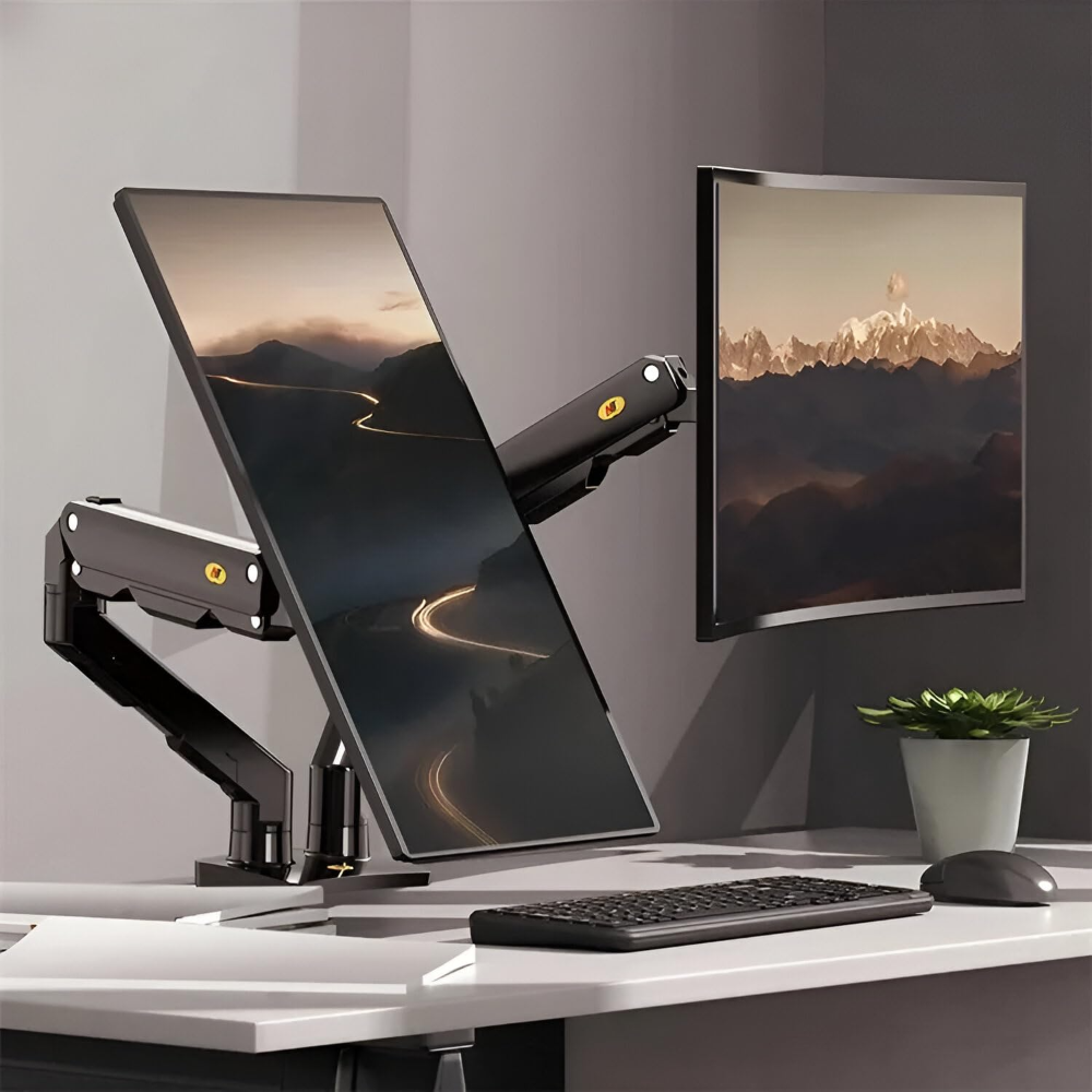  NB North Bayou G55 27″-34″ Dual Monitor Desk Mount TV Bracket - alternate view