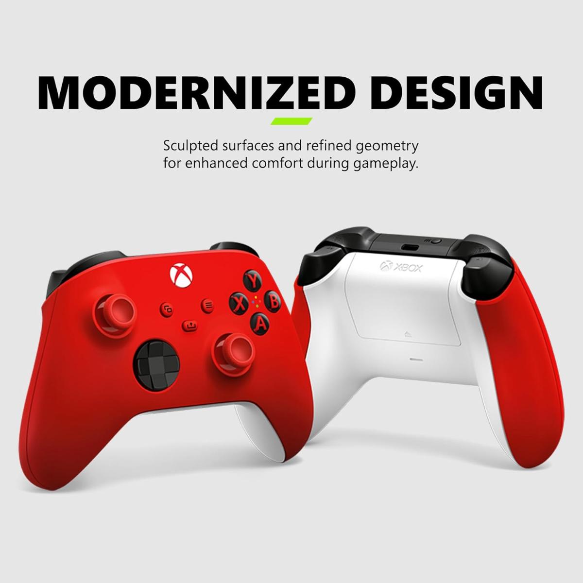 XBOX Wireless Gaming Controller Pulse Red Play on Xbox, Windows, Android, iOS, FireTV Sticks, Smart TVs, VR Headsets