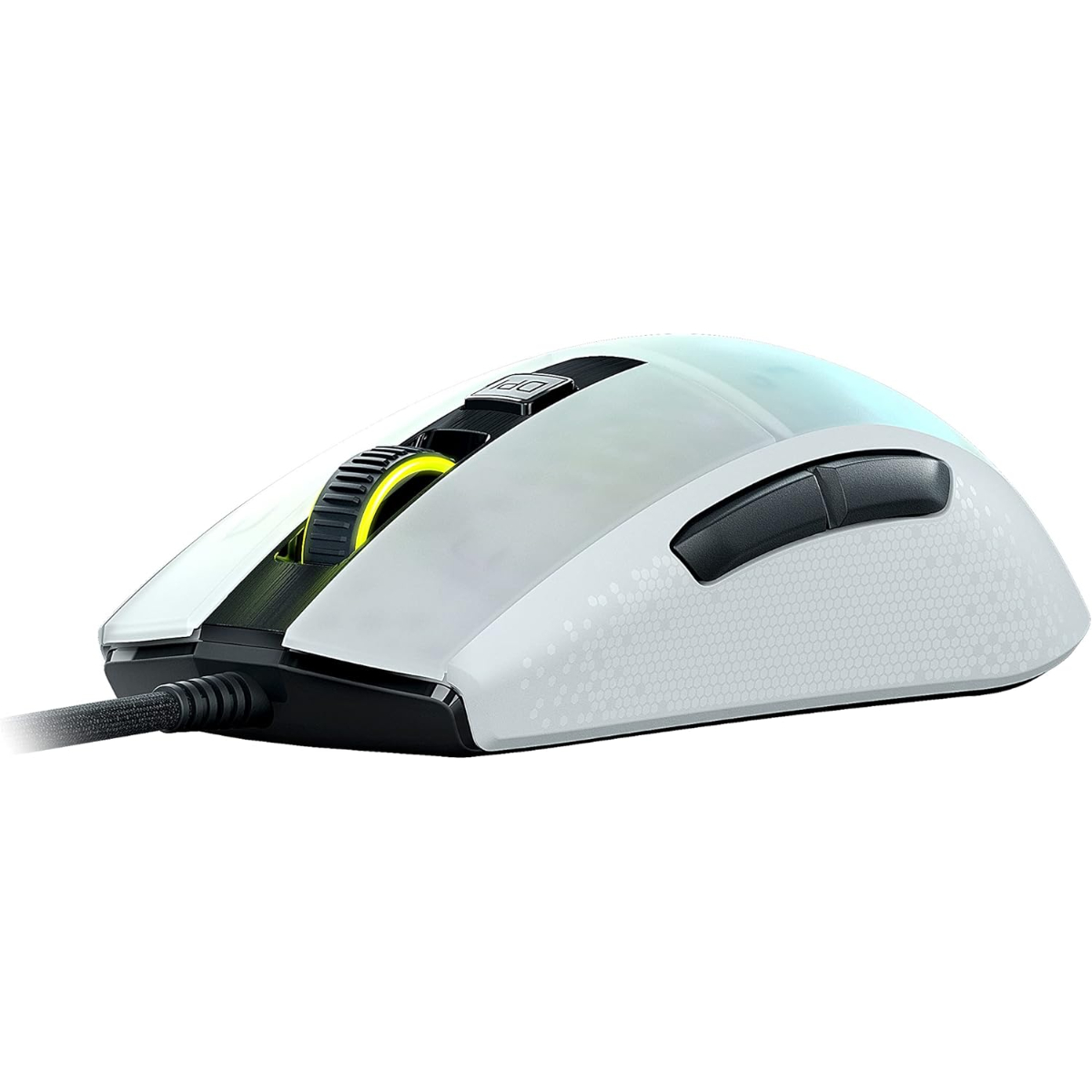 Roccat Burst Pro - Extreme Lightweight Optical Pro Gaming Mouse (high precision, optical Owl-Eye sensor (100 to 16,000 dpi), RGB AIMO LED lighting, only 68g, designed in Germany), white