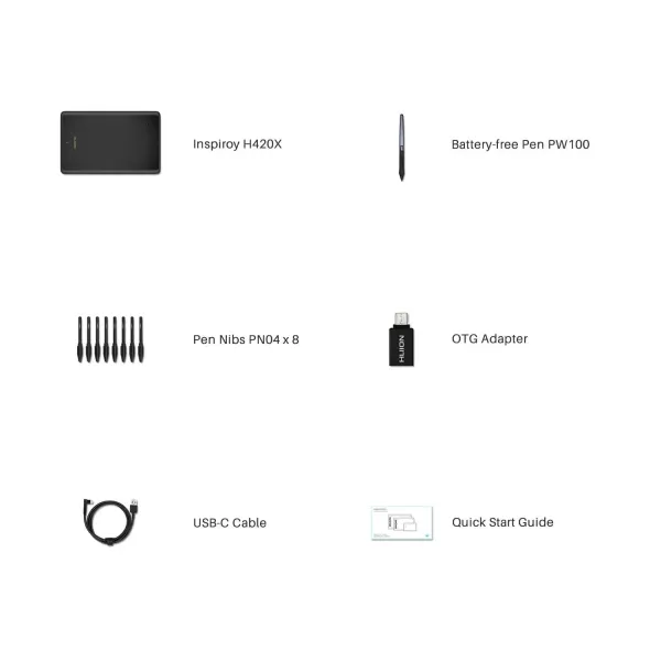 Huion Inspiroy H420X Graphics Tablet