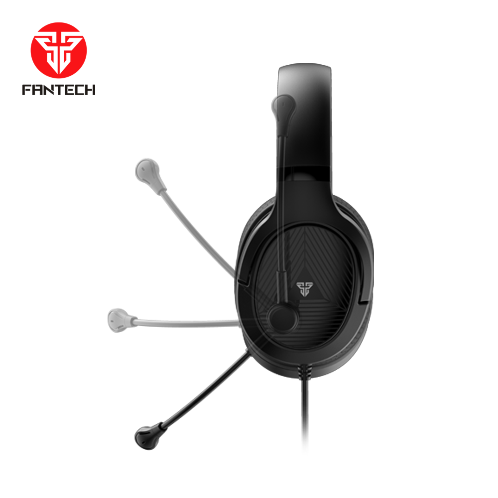 FANTECH TRINITY MH88 MULTI PLATFORM GAMING HEADSET PC, PS, XBOX, Mobile, including 3.5mm Audio Splitter w/ Noise Cancelling Mic & Easy Inline Volume Control BLACK