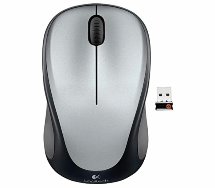 Logitech M325 Wireless Mouse Compact & comfortable with speed wheel - Light Silver