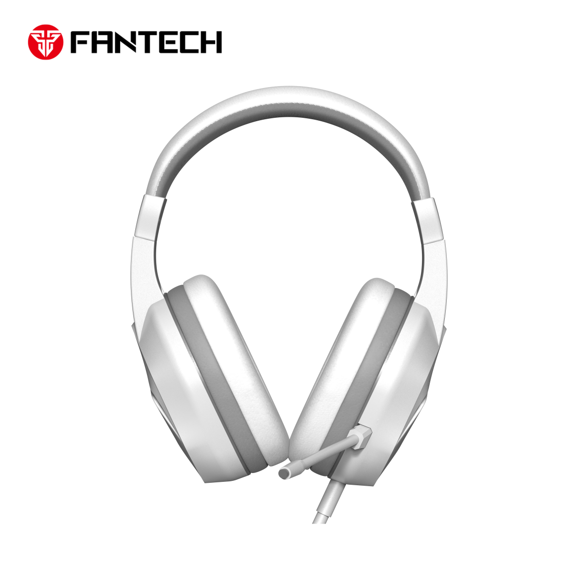 Fantech HQ54 Mars II (White) Wired (3.5mm) Gaming Headset, Multiplatform PC, PS, XBOX, Mobile, including 3.5mm Audio Splitter w/ Noise Cancelling Mic & Easy Inline Volume Control