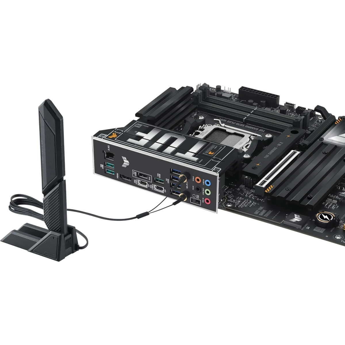 ASUS TUF Gaming X870-Plus WIFI 7 AMD X870 AM5 ATX 4x M.2 Slots DDR5 USB 3.2 Gen 2x2 Type-C® USB4® Header & 2.5Gb Ethernet