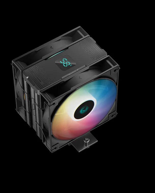 AG400 DIGITAL PLUS The era of digital air coolers has arrived, and DeepCool wants to popularize it. Everything you loved about the AG400 PLUS, but with a sleek low-profile status display.