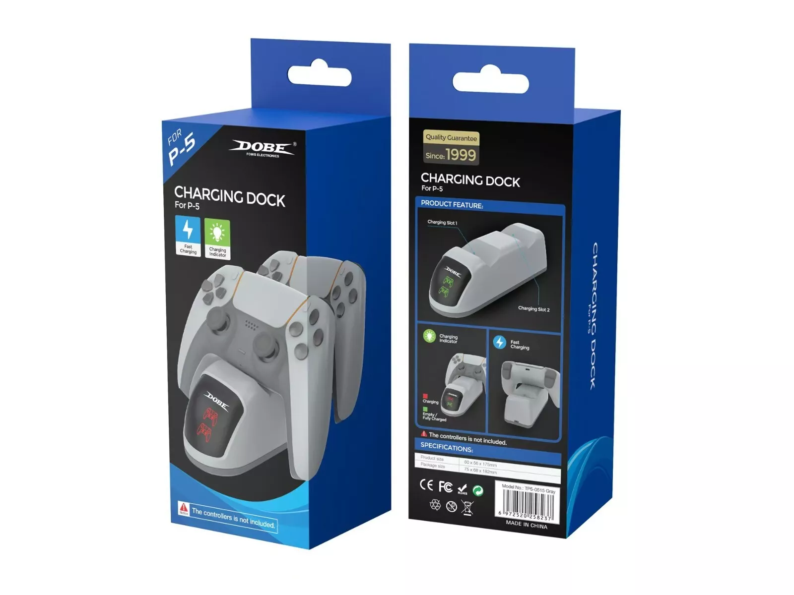 DOBE PS5 CHARGING DOCK IN USB C CABLE FAST CHARGING SPEED