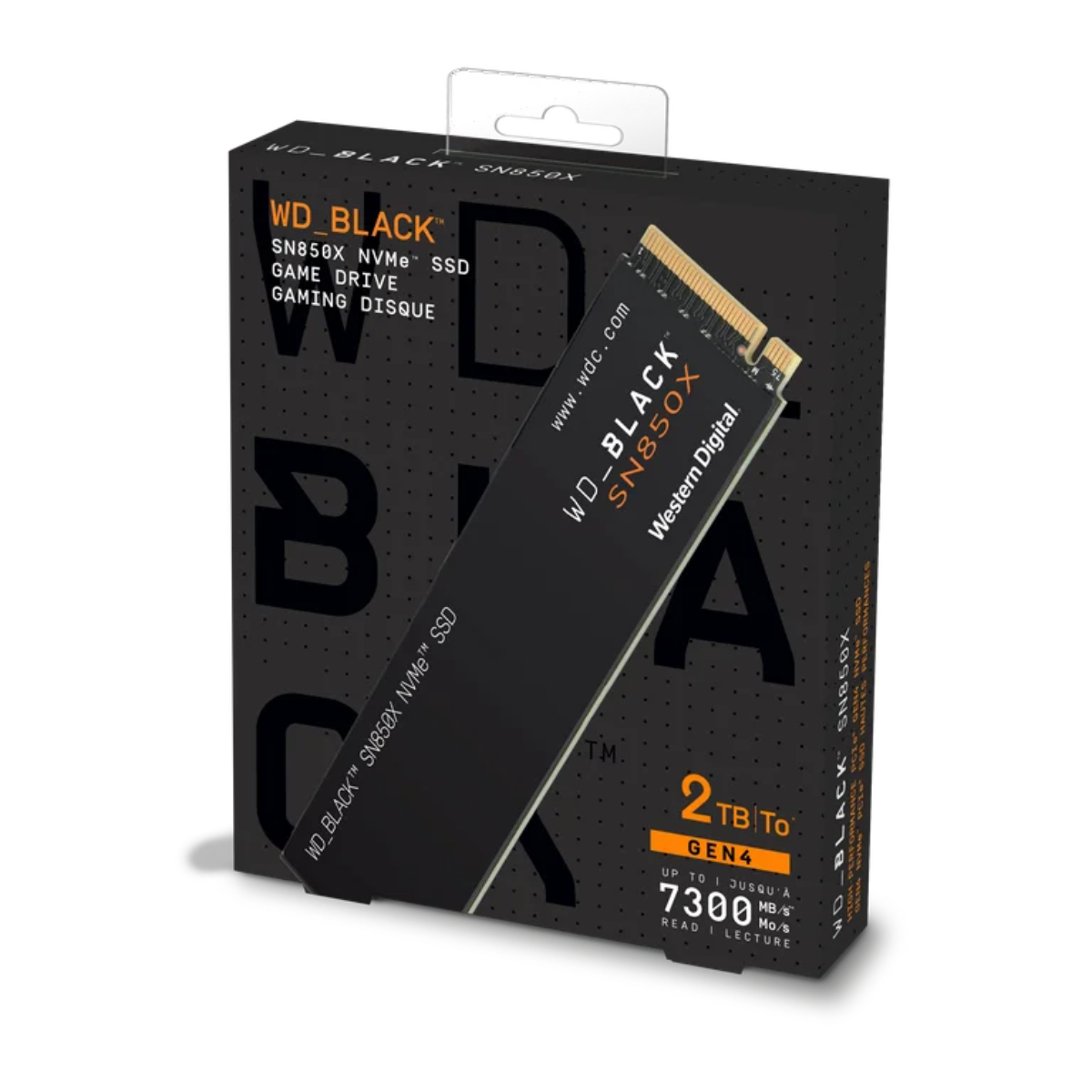 WD_BLACK 2TB SN850X NVMe Internal Gaming SSD Solid State Drive - Gen4 PCIe, M.2 2280, Up to 7,300 MB/s
