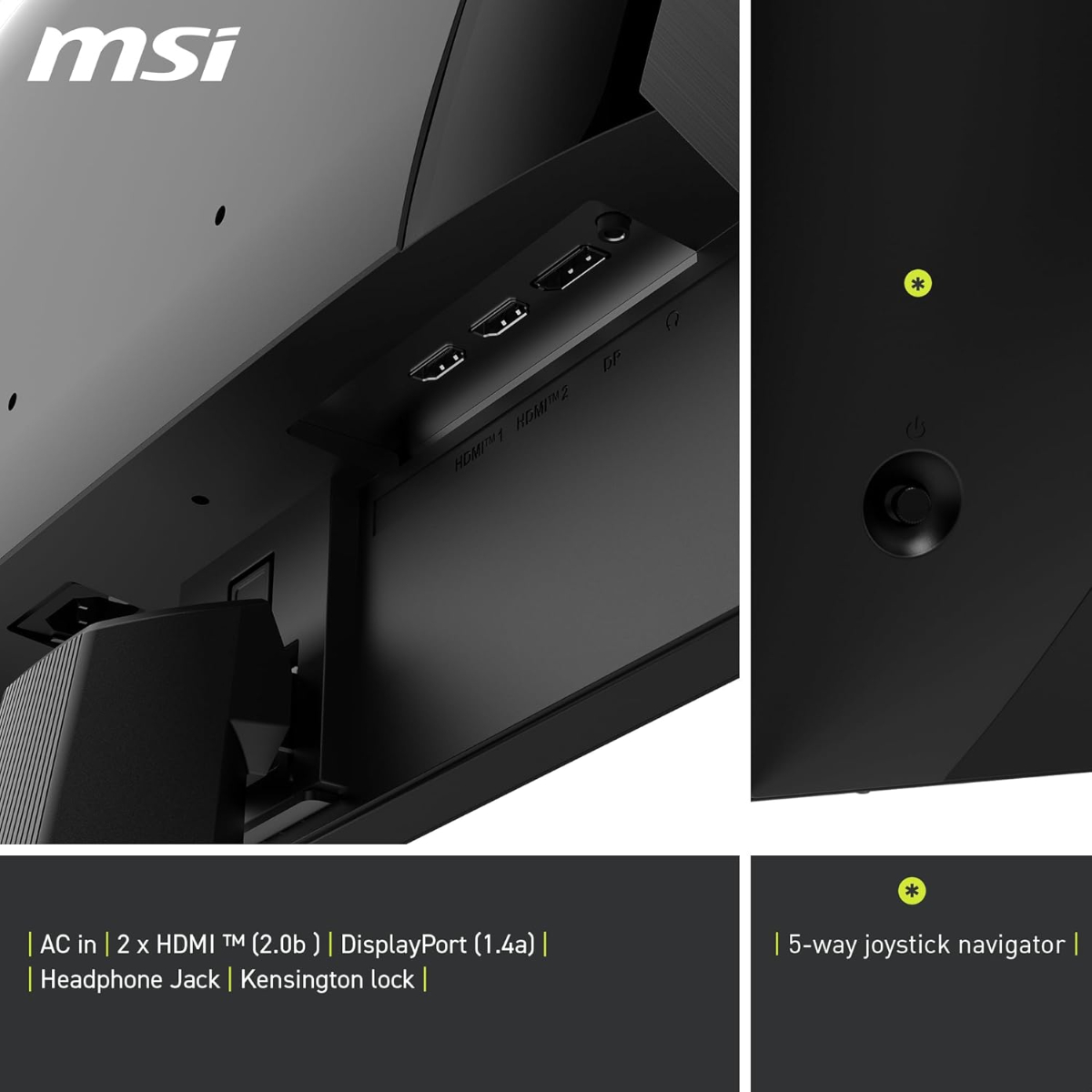 MSI MAG 255XF 24.5 Inch FHD Gaming Monitor - 1920 x 1080 Rapid IPS Panel, 300 Hz / 0.5ms (GtG, Min.),120% sRGB Colour Gamut, Frameless Design, HDR Ready - DisplayPort 1.4a, HDMI™ 2.0b(FHD@240Hz)