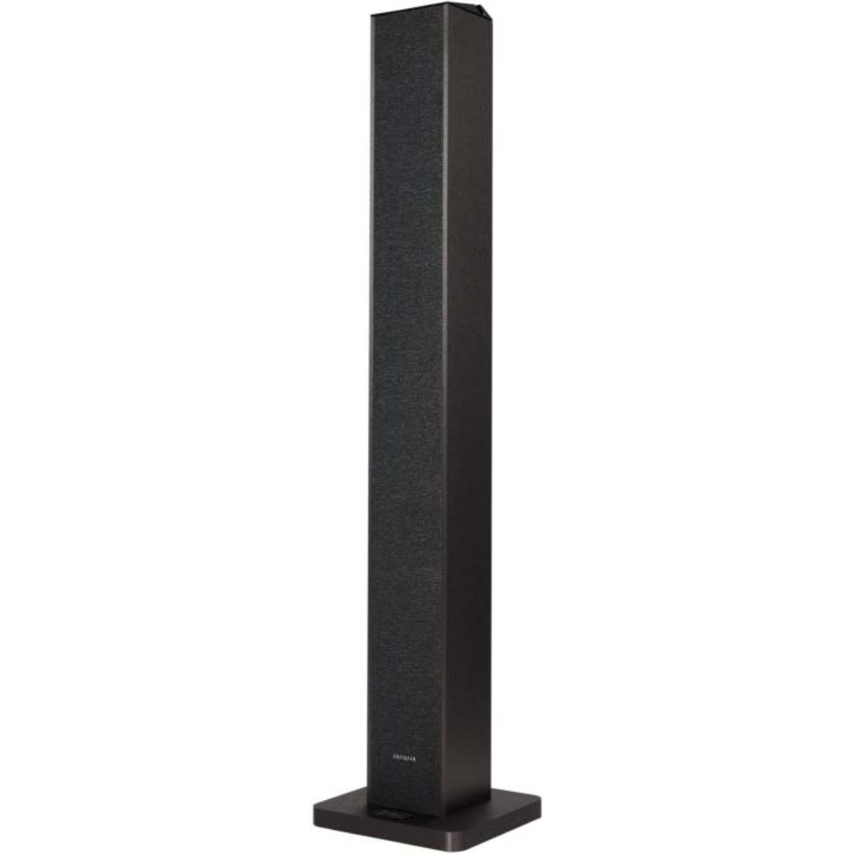 Aiwa TSBT-270BK: True Wireless Bluetooth Sound Tower (50W, Bluettoh 5.0, True Wireless Stereo, USB MP3 Player, Audio-In) Colour: Black