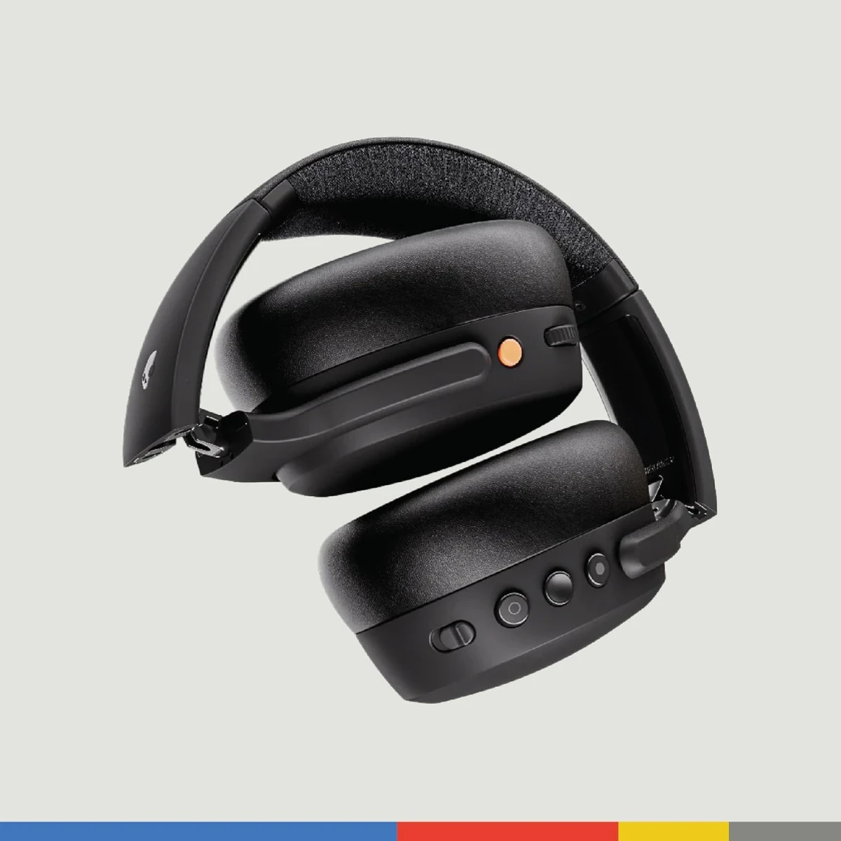 Skullcandy Crusher ANC 2 Wireless Over-Ear Bluetooth Headphones with Multi-Sensory Bass and Charging Cable, Active Noise Cancelling, Up to 60 Hours Battery, Microphone for iPhone Android - True Black