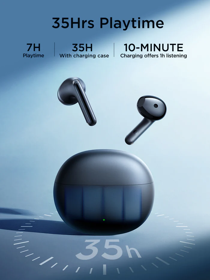 JOYROOM Funpods Series JR-FB2 True Wireless Earbuds DNC Noise Detection Call Experience Clear Bluetooth v5.3-Black