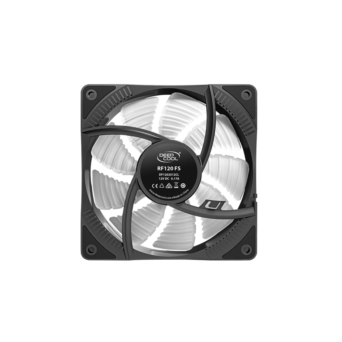 DEEPCOOL RF120 FS Fixed-RGB 120 mm PWM 9 Fan Blades Design
