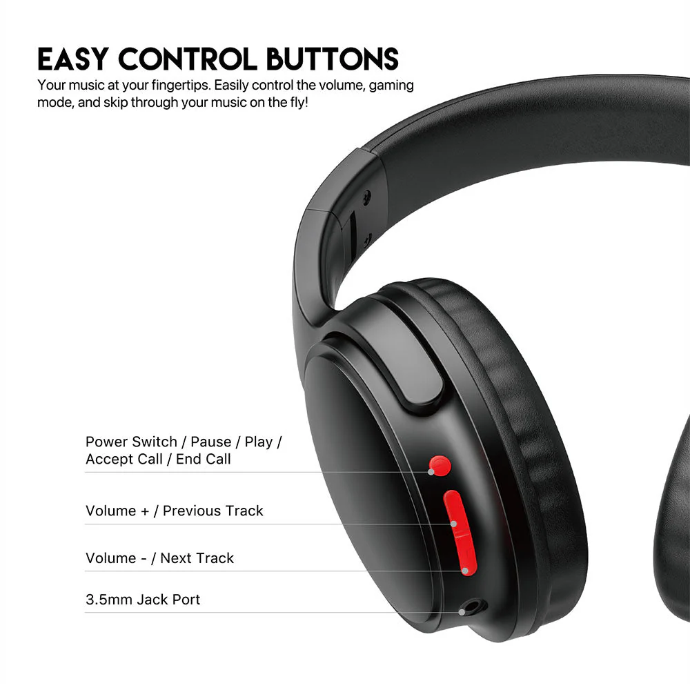FANTECH WH03 GO MOVE Bluetooth 5.0 Wireless Headphone Dual Connection