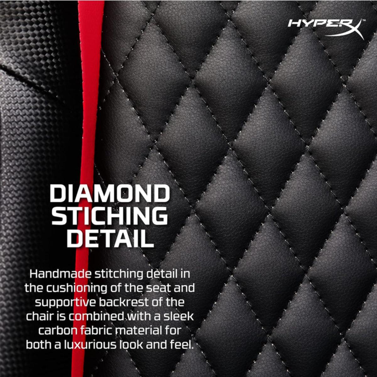HyperX Blast Gaming Chair - Ergonomic Gaming Chair, Leather Upholstery Video Chair - Red Black PC Racing Tilt Gaslift Foam Armrests Office Secret Hyper X Chair Lab