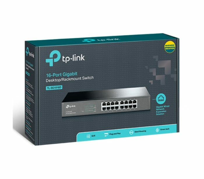 TP-LINK TL-SG1016D 10/100/1000Mbps 16-Port Switch