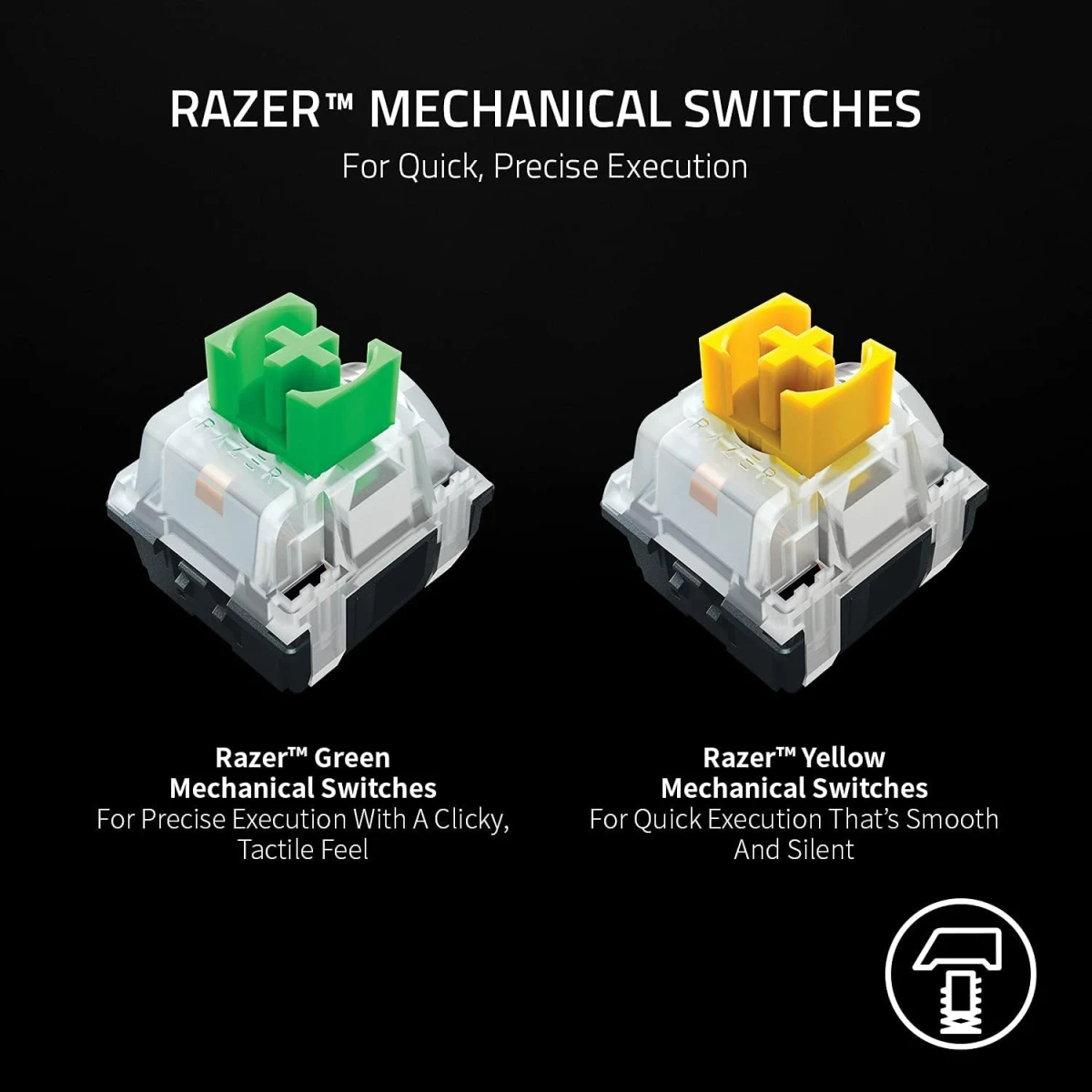 Razer BlackWidow V3 Mini HyperSpeed 65% Wireless Mechanical Green Switches Phantom Pudding Keycaps up to 200Hrs Battery Life