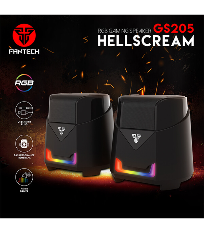 FANTECH HELLSCREAM GS205 MOBILE GAMING & RGB MUSIC SPEAKER