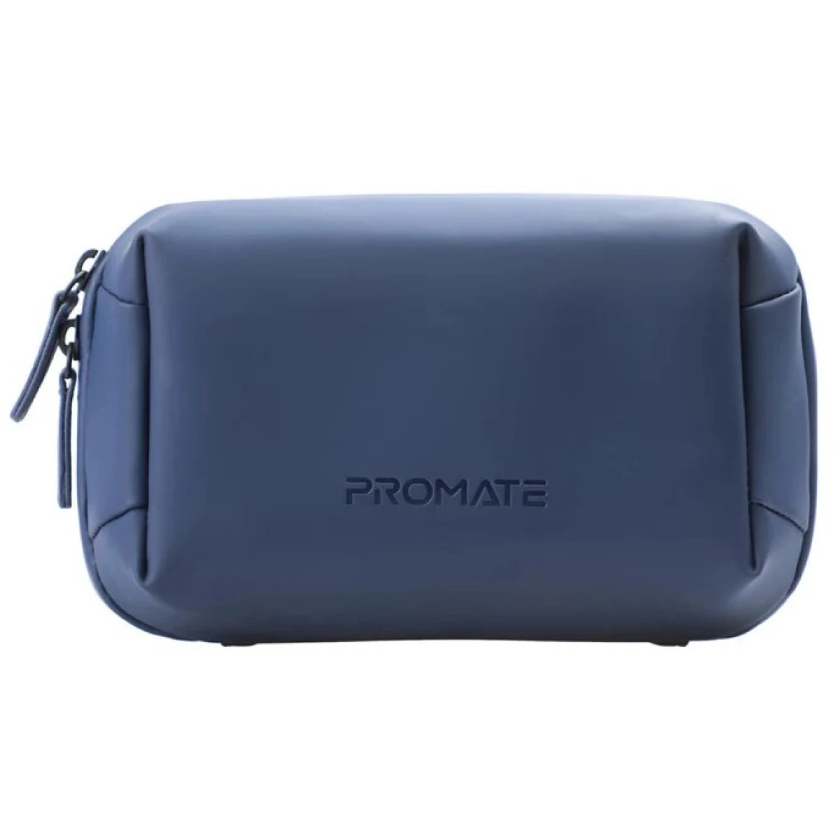 Promate Velvena Compact Tech Essential Organizer Pouch Bag with Multiple Compartments - Blue