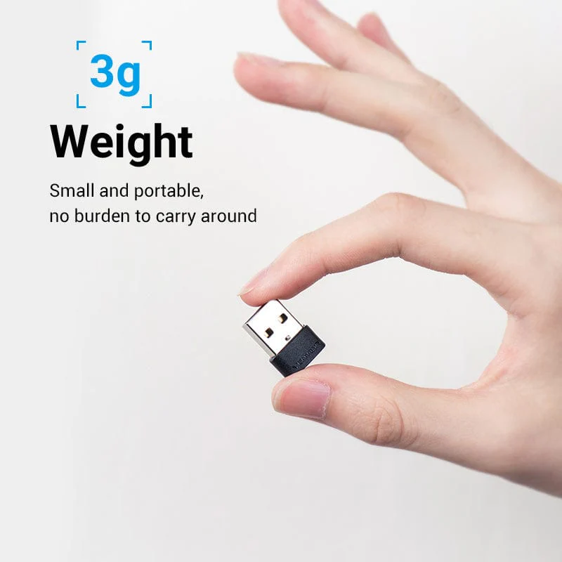 Vention USB 2.0 Male to USB-C Female Adapter Black PVC Type