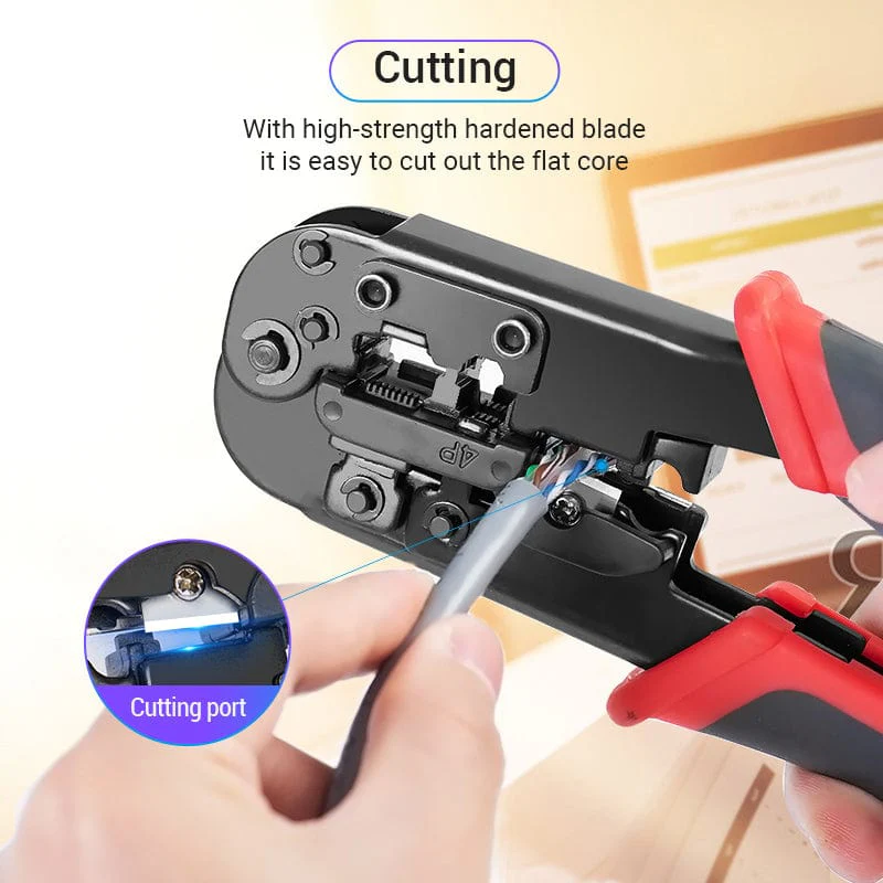 Vention RJ45 Crimping Tool RJ45 Network Cutting Tools 8P RJ45 Crimper Cutter Stripper Plier