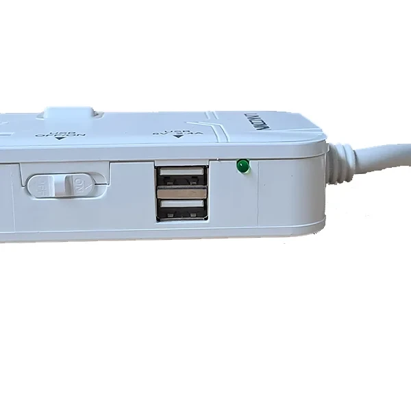 LINKCOMN Power strip 4 Socket 2 USB Port LC-PS423 - alternate view