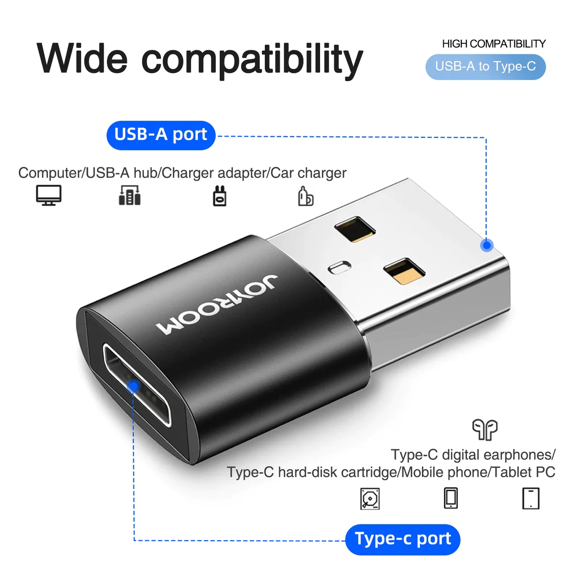 JOYROOM S-H152 USB to USB-C Adapter