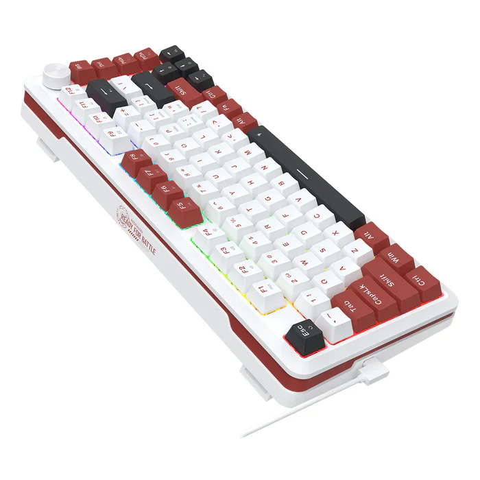 Redragon K721 Rapid Trigger Mechanical Keyboard, 8K Hz Gasket Mounted RGB 75％ Wired Gaming Keyboard with Volume Knob, Support Web & Client Driver, Magnetic Switch Fast Adjustable Actuation for PC MAC