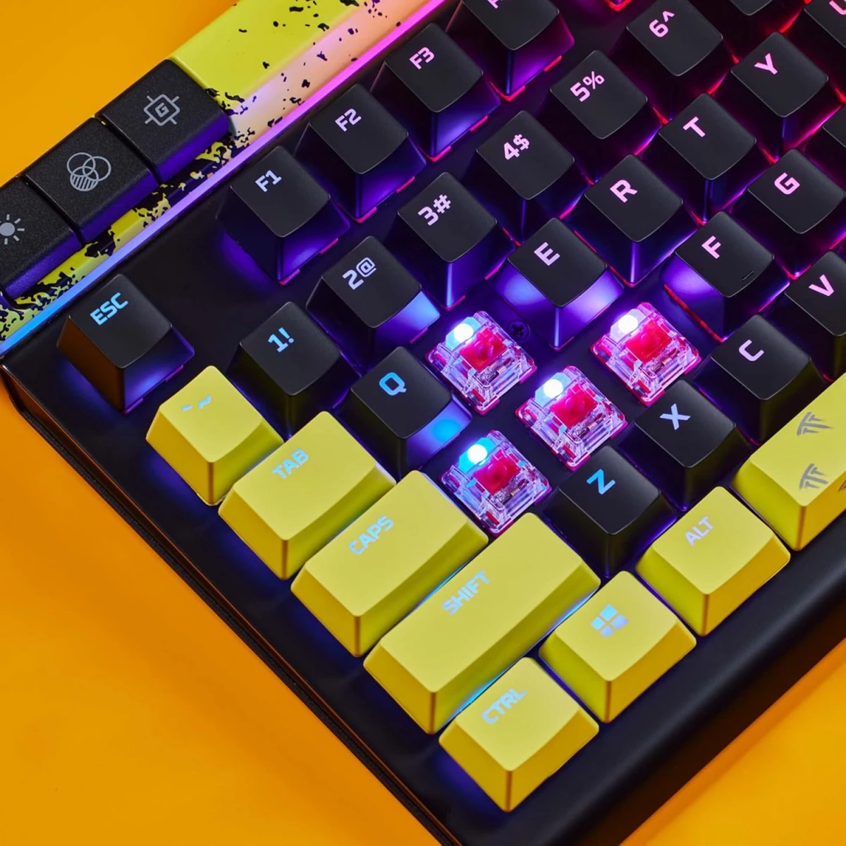 HyperX Alloy Elite 2 100% Mechanical 80M Keypresses Anti-ghosting 100% Onboard Memory 3 Profiles Key Rollover N-Key Mode Red Linear Switches TimTheTatman Edition