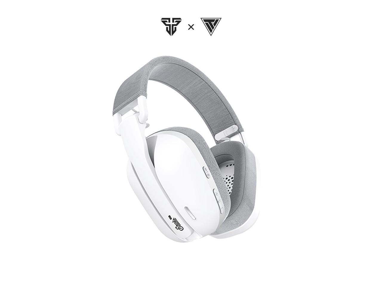 FANTECH Studio PRO Whg03p Gaming Headphones Wired & Wireless Bt5.3 Headset 7.1 Surround Sound,Quad Mode connectivity,White