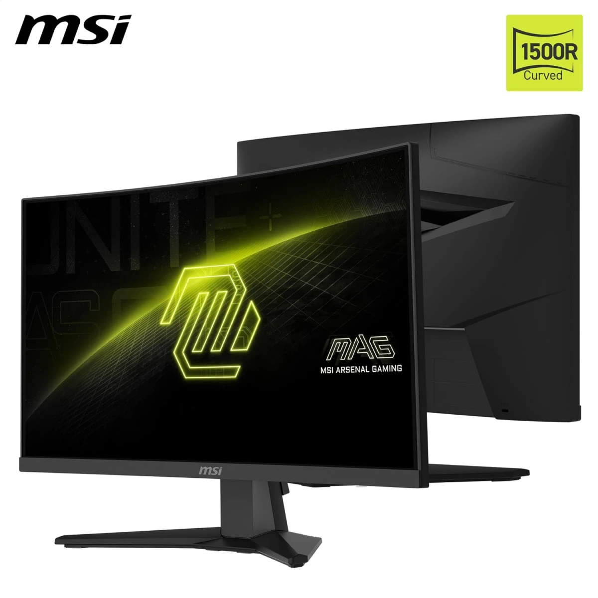 MSI MAG 244C 24" Curved 1500R Full HD 180Hz 1ms HDR Ready AMD FreeSync Frameless Night Vision w/ Anti-Flicker & Less Blue Light - Black