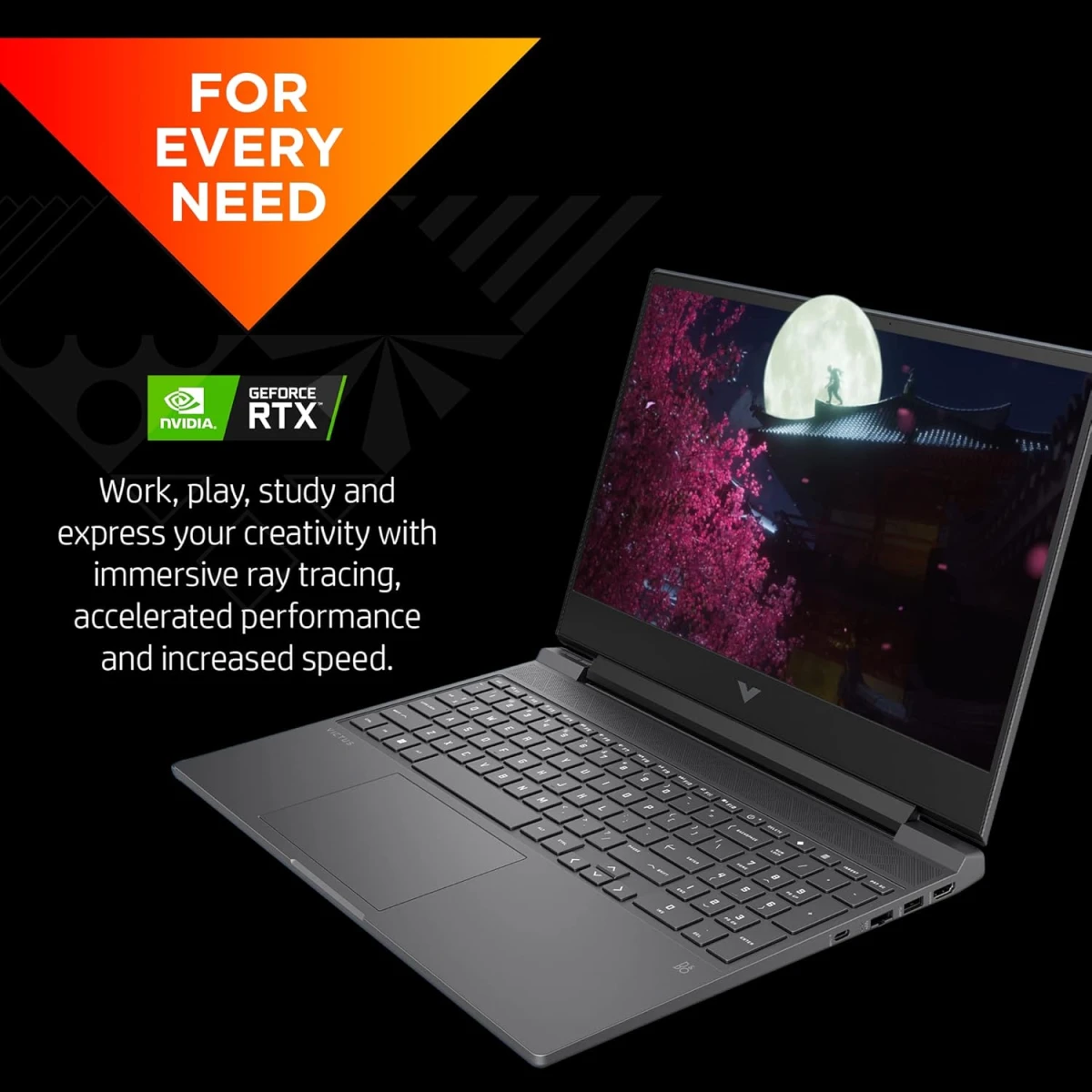 Victus by HP (2024) 15-fa2013dx NEW 13Gen Intel Core i5 13420H12-Cores w/ Nvidia RTX 3050 6GB & 144Hz Display - Mica Silver
