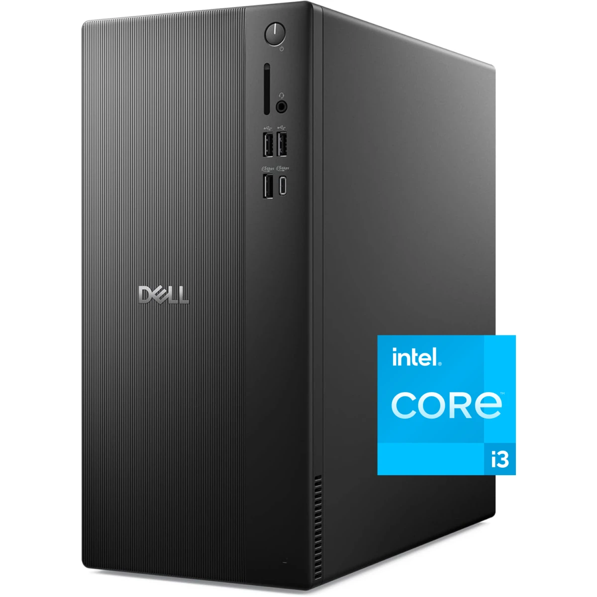 Dell NEW ECT1250 (2025) Tower Desktop 14GEN Intel Core i3 4-Cores w/ Wireless & Bluetooth - Black