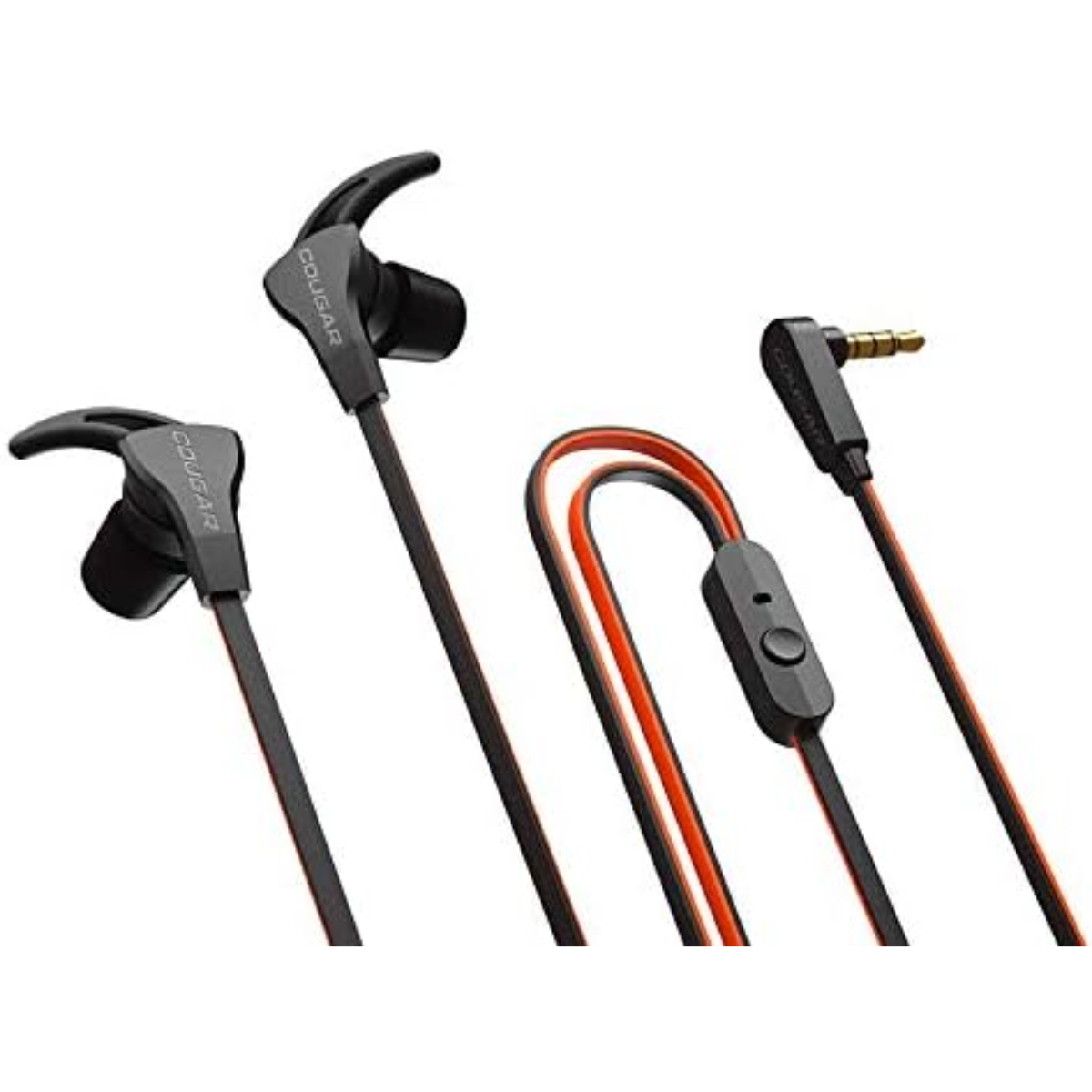 COUGAR IMMERSA TI EX STEREO GAMING HEADPHONE COMBO UlTIMATE AUDIO EXPERIENCE IMMERSA TI EX STEREO 2-in-1 PACK (Earphones/Headset) (Black/Orange)
