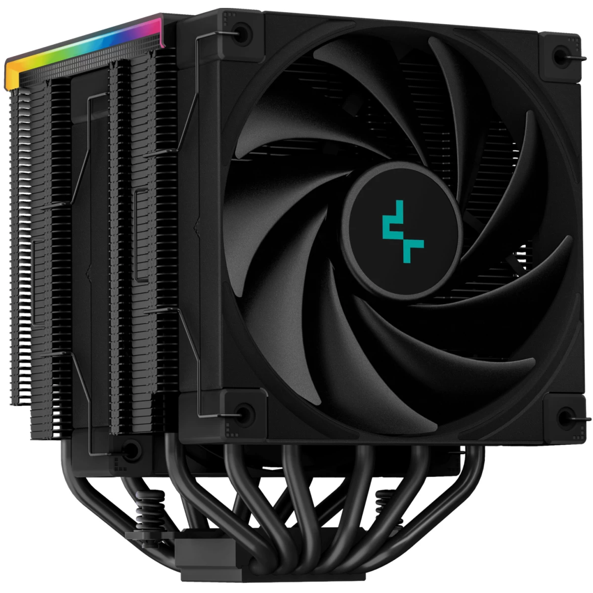 DeepCool AK620 Digital CPU Air Cooler Mighty 260w TDP 6 Copper Heat Pipes Dual-Tower CPU Cooler w/ ARGB LED Strip & Digital Screen Displays