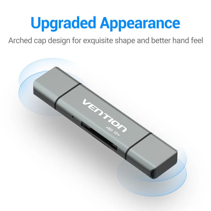Vention USB2.0 Multi-function Card Reader480Mps TF/SD for MacBook Lenovo ASUS
