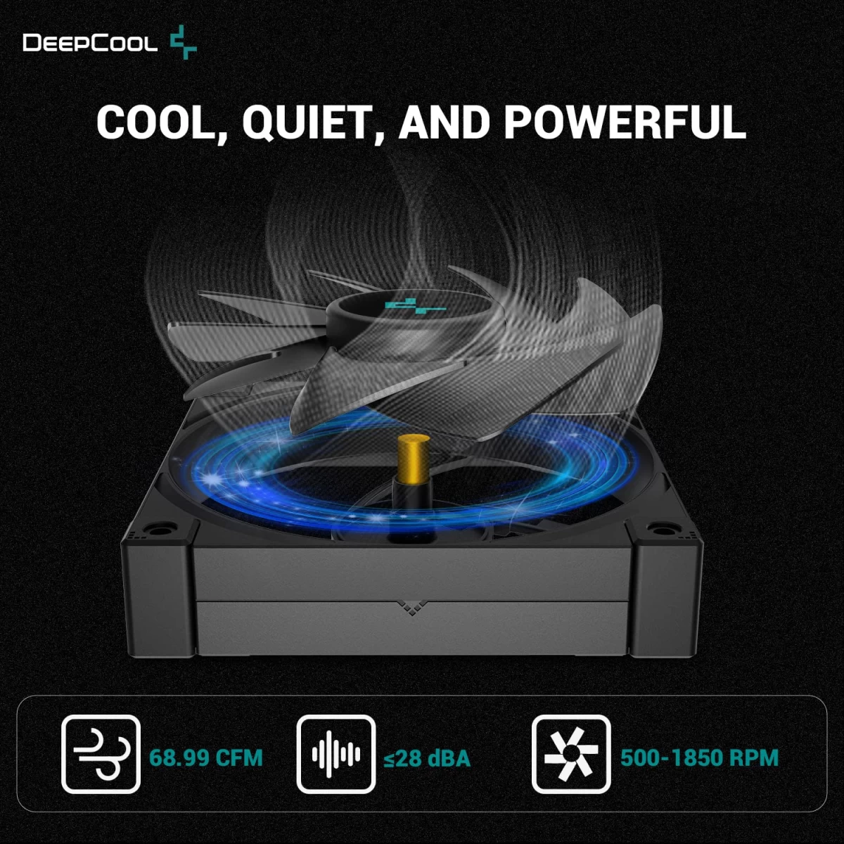 DeepCool AK620 Zero Dark CPU Air Cooler Mighty 260w TDP 6 Copper Heat Pipes Dual-Tower CPU Cooler w/ 2x120mm Fans