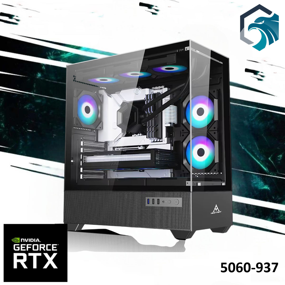 EC Power 5060-937 Gaming PC NEW AMD Ryzen 7 7700X w/ Nvidia RTX