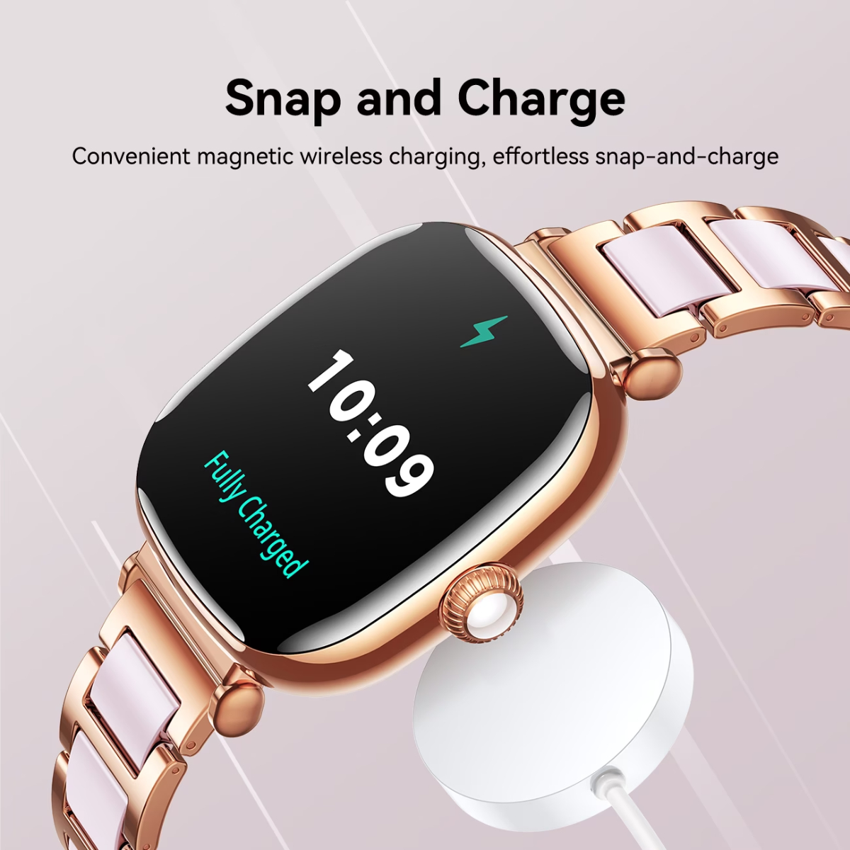 JOYROOM Starlight Series JR-FS1 Smart Watch Bluetooth-Compatible Ceramic Watch (Answer/Make Call)